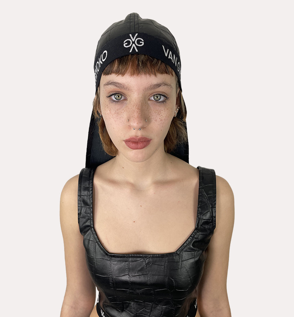 Croco vegan black durag